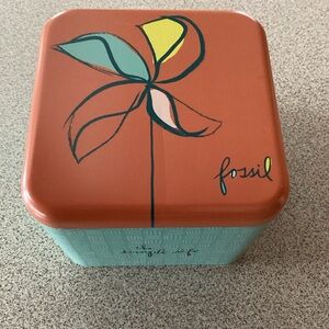 Fossil Pinwheel Watch Tin / Box